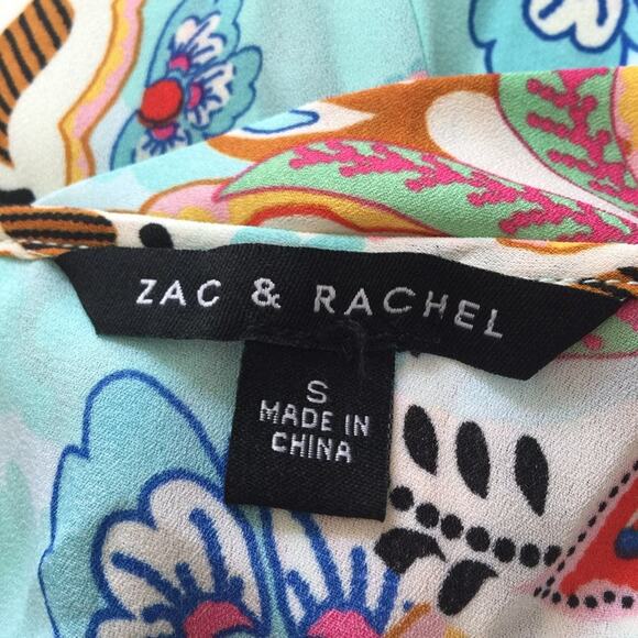 Zack & Rachel Women's Size Small Sleeveless Top Paisley Print 100% Polyester NEW - Picture 6 of 8